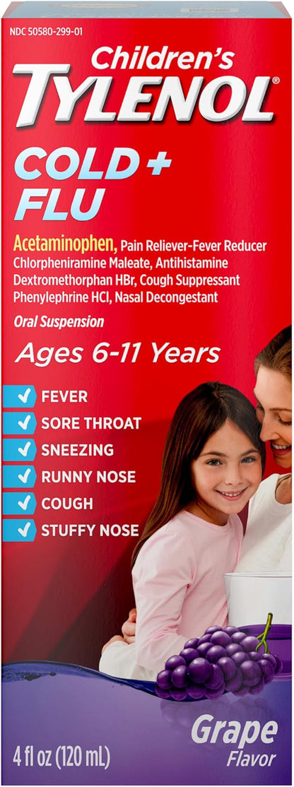 Children's Tylenol Cold & Flu Liquid Oral Suspension