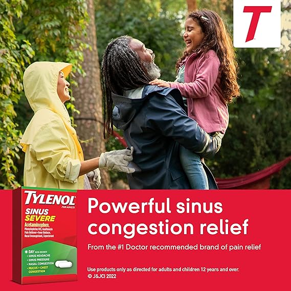 Tylenol Sinus Severe Daytime Caplets with Acetaminophen 325mg