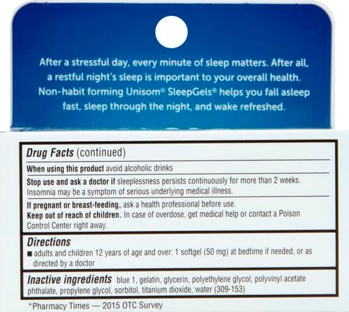 Unisom SleepGels, Nighttime Sleep-aid