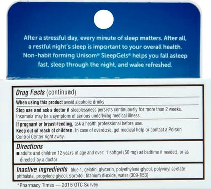 Unisom SleepGels, Nighttime Sleep-aid
