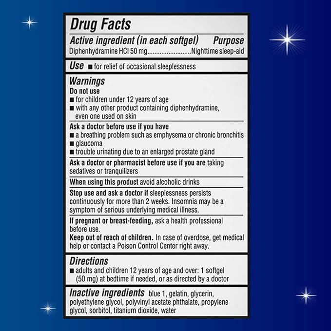 Unisom SleepGels, Nighttime Sleep-aid