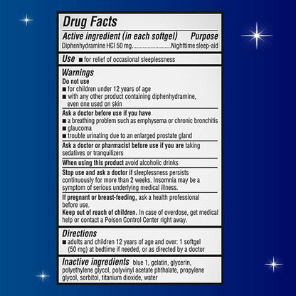 Unisom SleepGels, Nighttime Sleep-aid