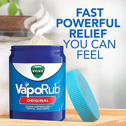 Vicks Vapo Rub, Original, Cough Suppressant