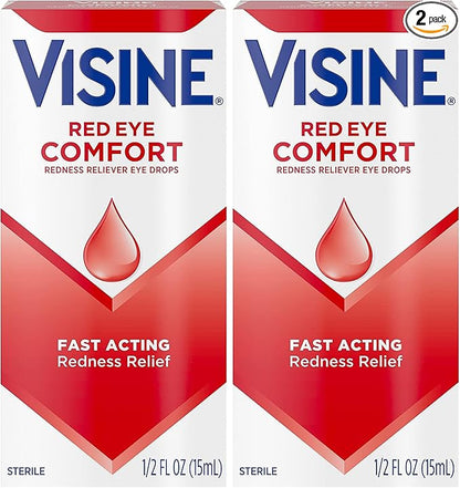 Visine Red Eye Comfort Redness Relief Eye Drops