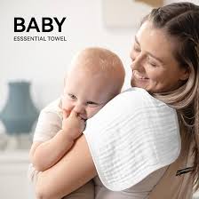 Synrroe Burp Cloths Large, Muslin Burp Cloths for Baby, Extra Absorbent and Soft
