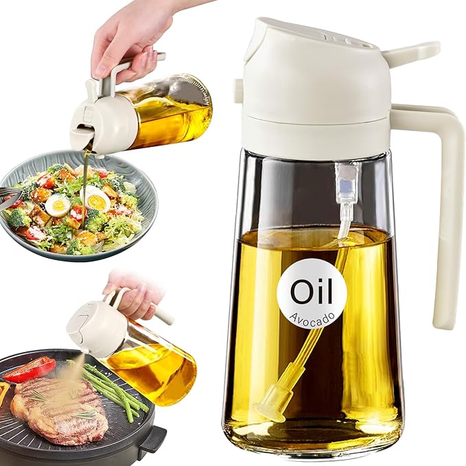 YARRAMATE 16oz/470ml Oil Sprayer for Cooking with Stickers