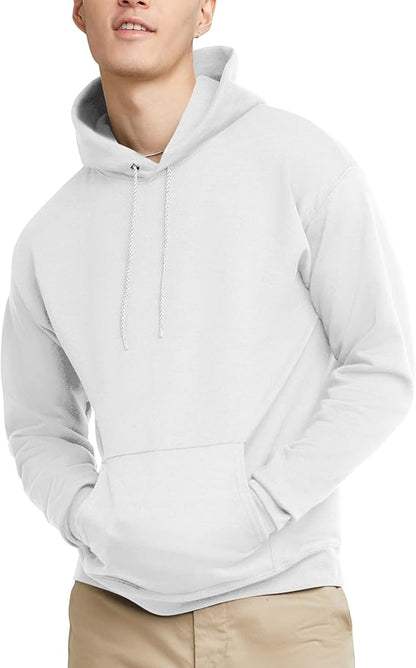 Hanes Men's EcoSmart Hoodie, Midweight Fleece, Pullover Hooded Sweatshirt