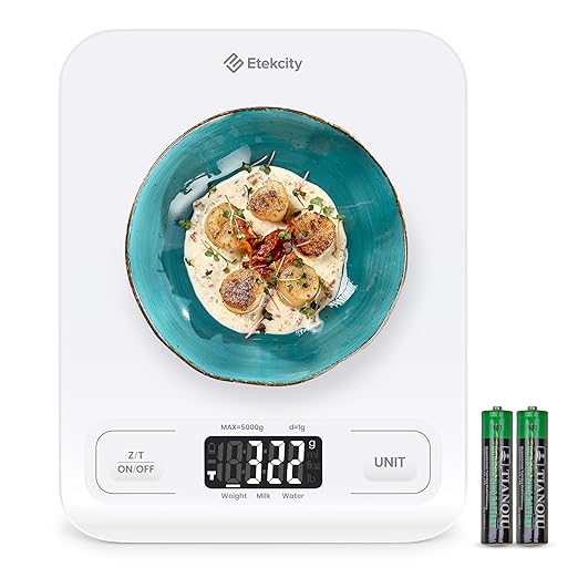 Etekcity Food Kitchen Scale, Digital Grams and Ounces for Weight Loss