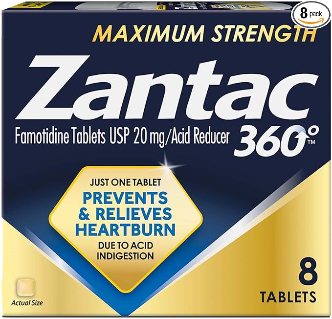 Zantac 360 Maximum Strength Tablets, 8 Count