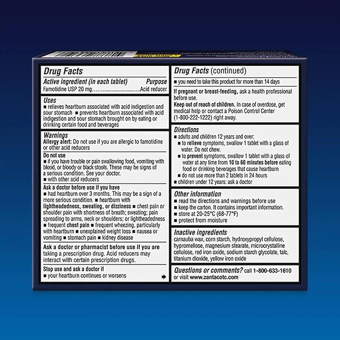 Zantac 360 Maximum Strength Tablets, 8 Count