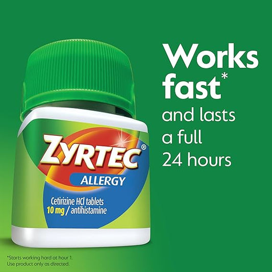 Zyrtec 24 Hour Allergy Relief Tablets