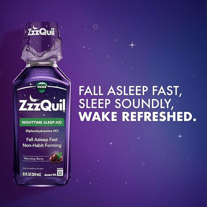 ZzzQuil, Sleep Aid, Nighttime Sleep Aid Liquid